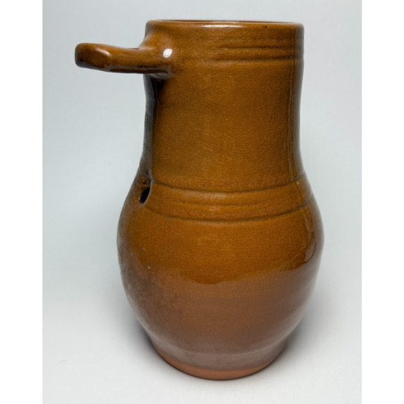 Colonial Williamsburg Restoration WPF Redware Pottery Birdhouse Bottle Repro - Picture 1 of 6